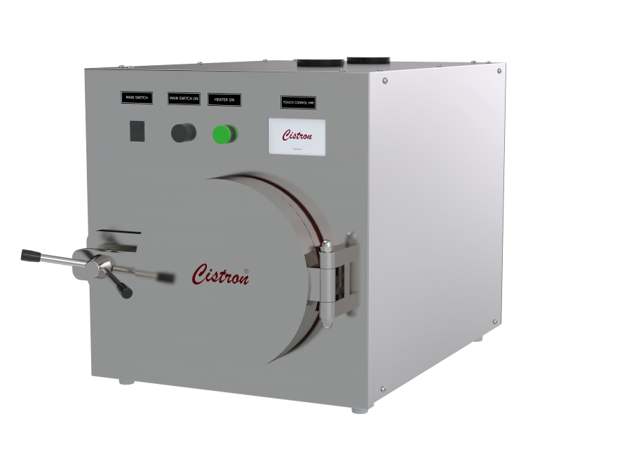 Tabletop steam sterilizer with thumb screw door - Rapid Table Top Flash Steam Sterilizers by Cistron Systems